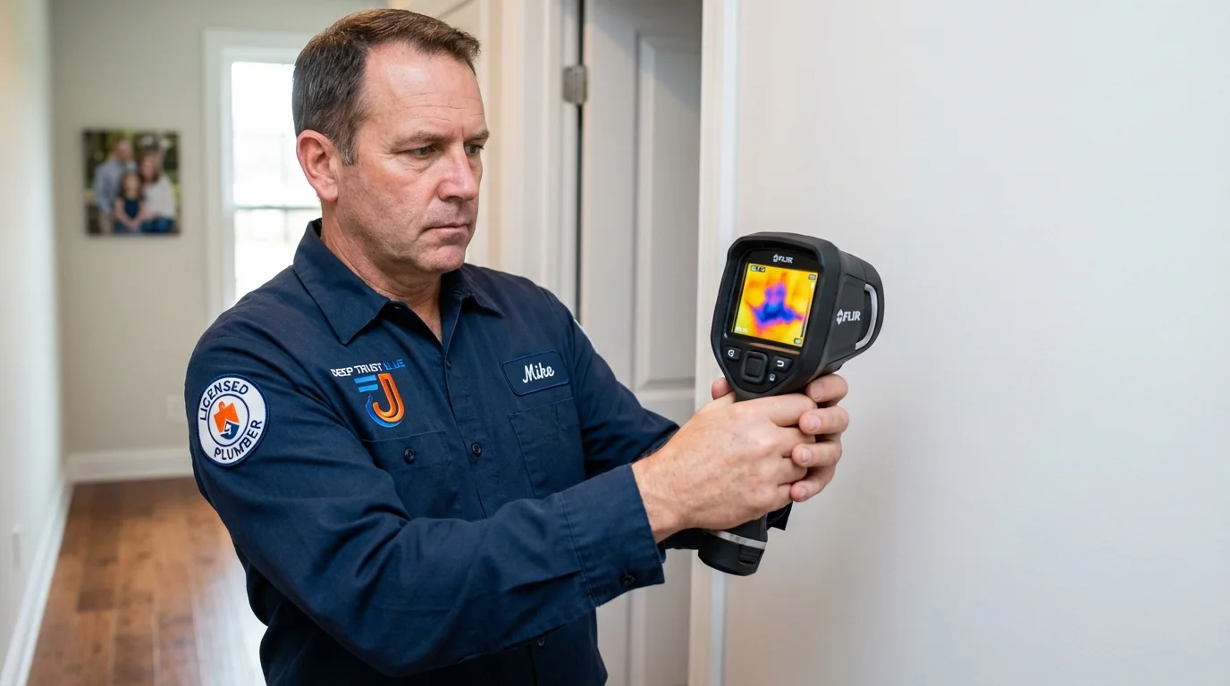 Thermal imaging leak detection by Johns Plumbing LLC in Kalama